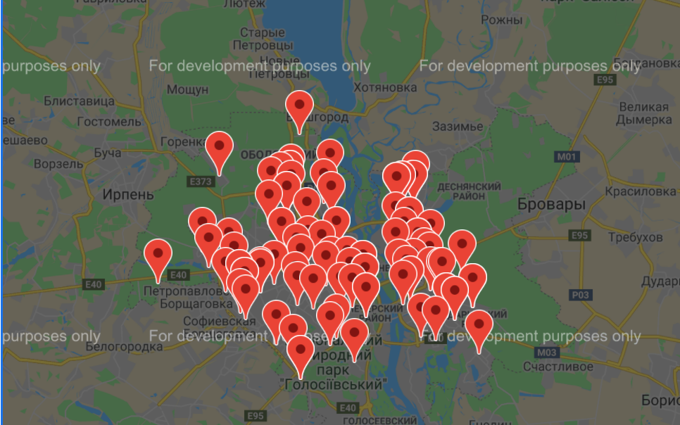 У Києві створили карту пунктів вакцинації від COVID-19 1