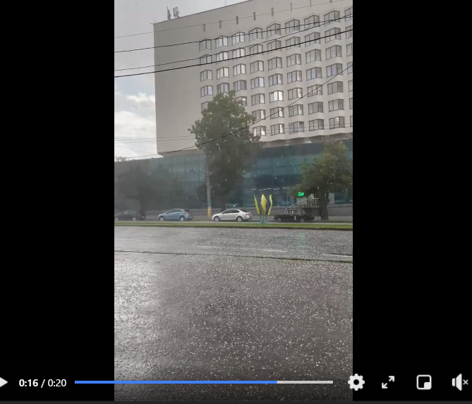 Міста України накрили зливи з сильним градом 3