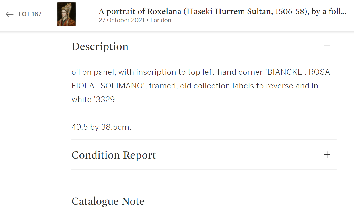 Sotheby's виставив на продаж портрет Роксолани 1