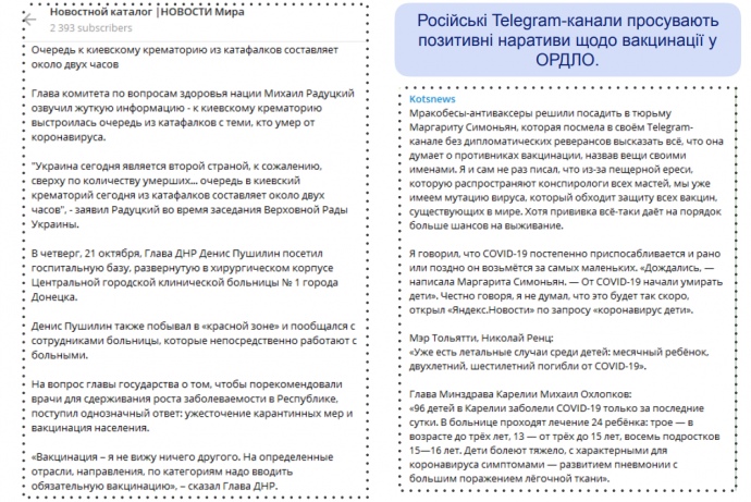 Россия развернула в Украине кампанию антивакцинаторов для роста смертности от COVID-19 – отчёт СНБО 4