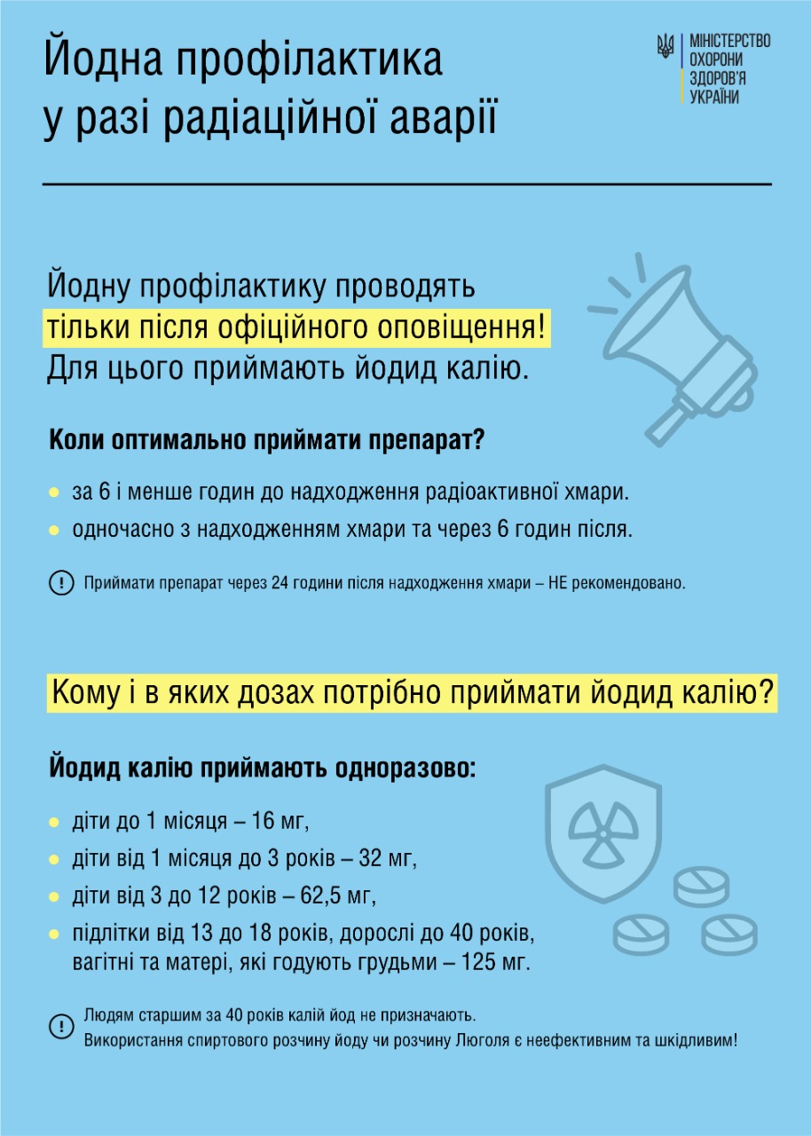 Новини про - Йодид калію — не для профілактики! Кому, коли і навіщо потрібно пити препарат