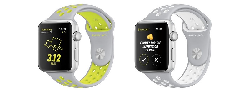 Белые часы Nike от Apple Watch