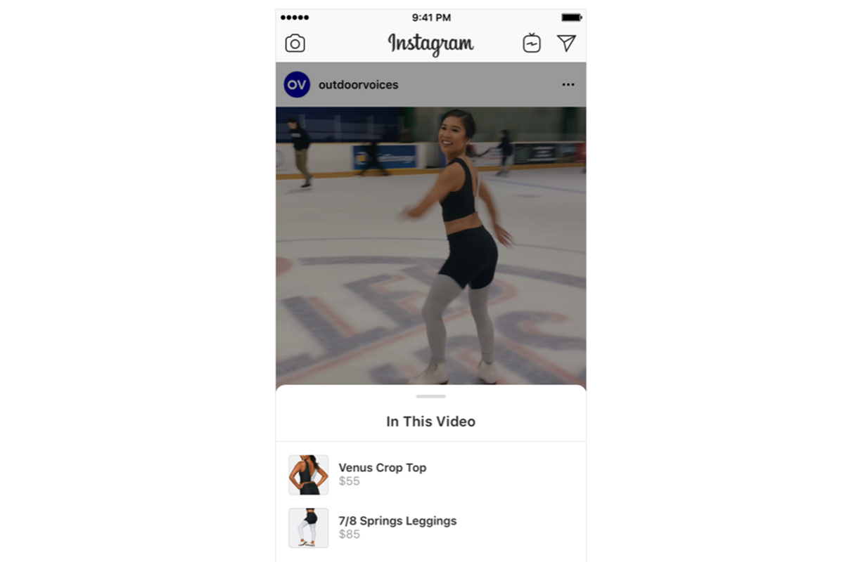 В видео можно помечать продукцию