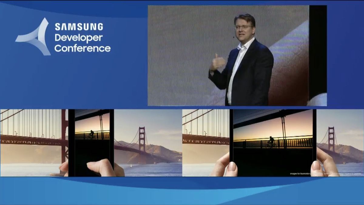 Демонстрация изображения на смартфоне 