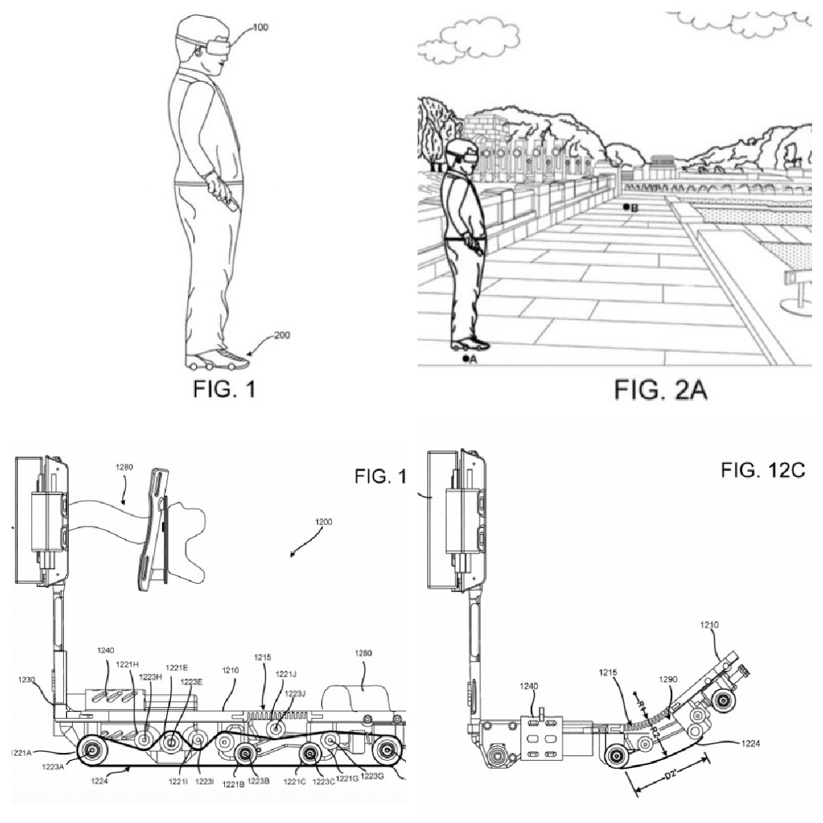 Схема обуви для VR от Google