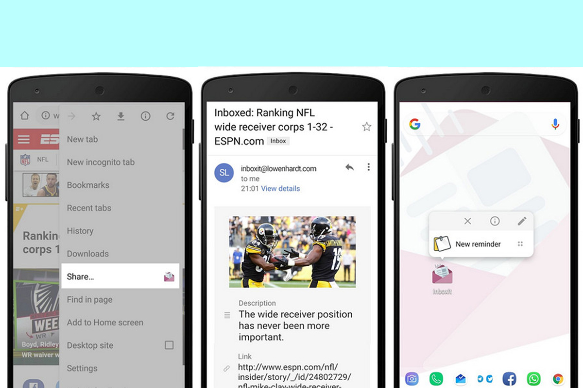 Утилита для отправки ссылок и напоминаний на почту