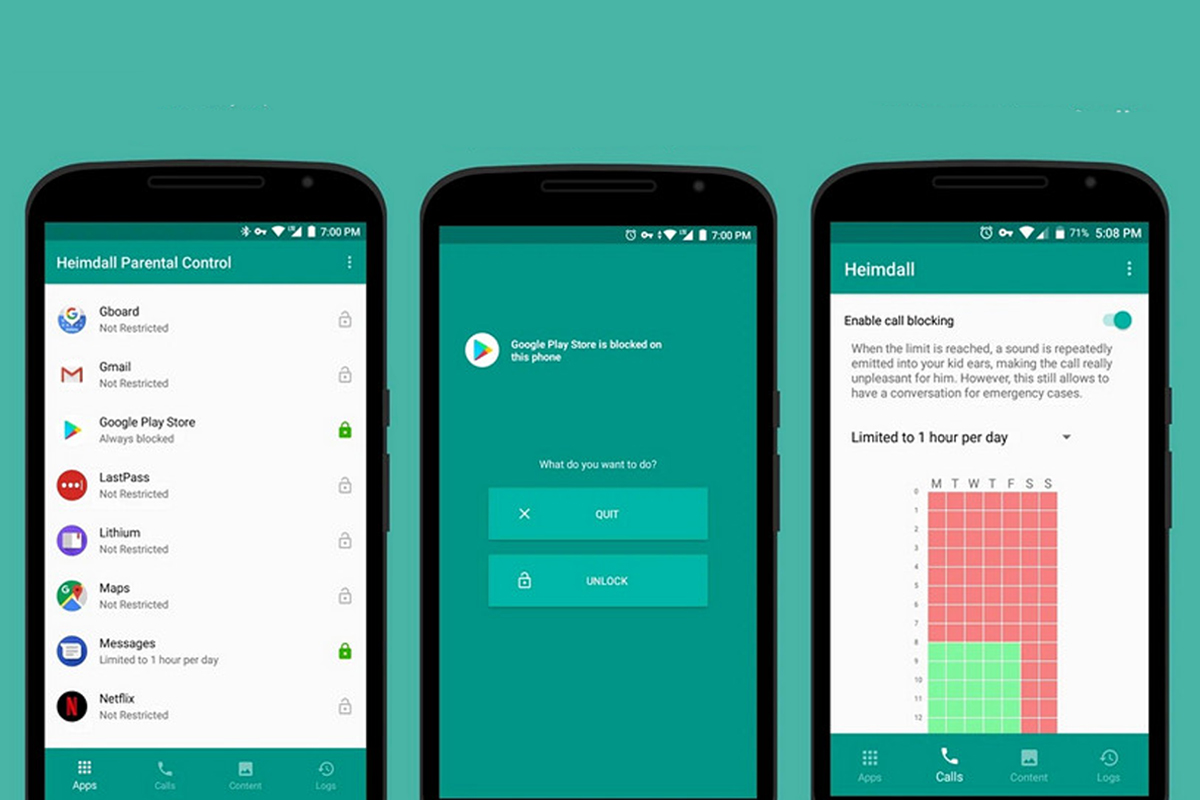 Приложение для родительского контроля