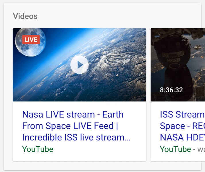 Google представила инструменты, с помощью которых можно находить прямые трансляции в поиске