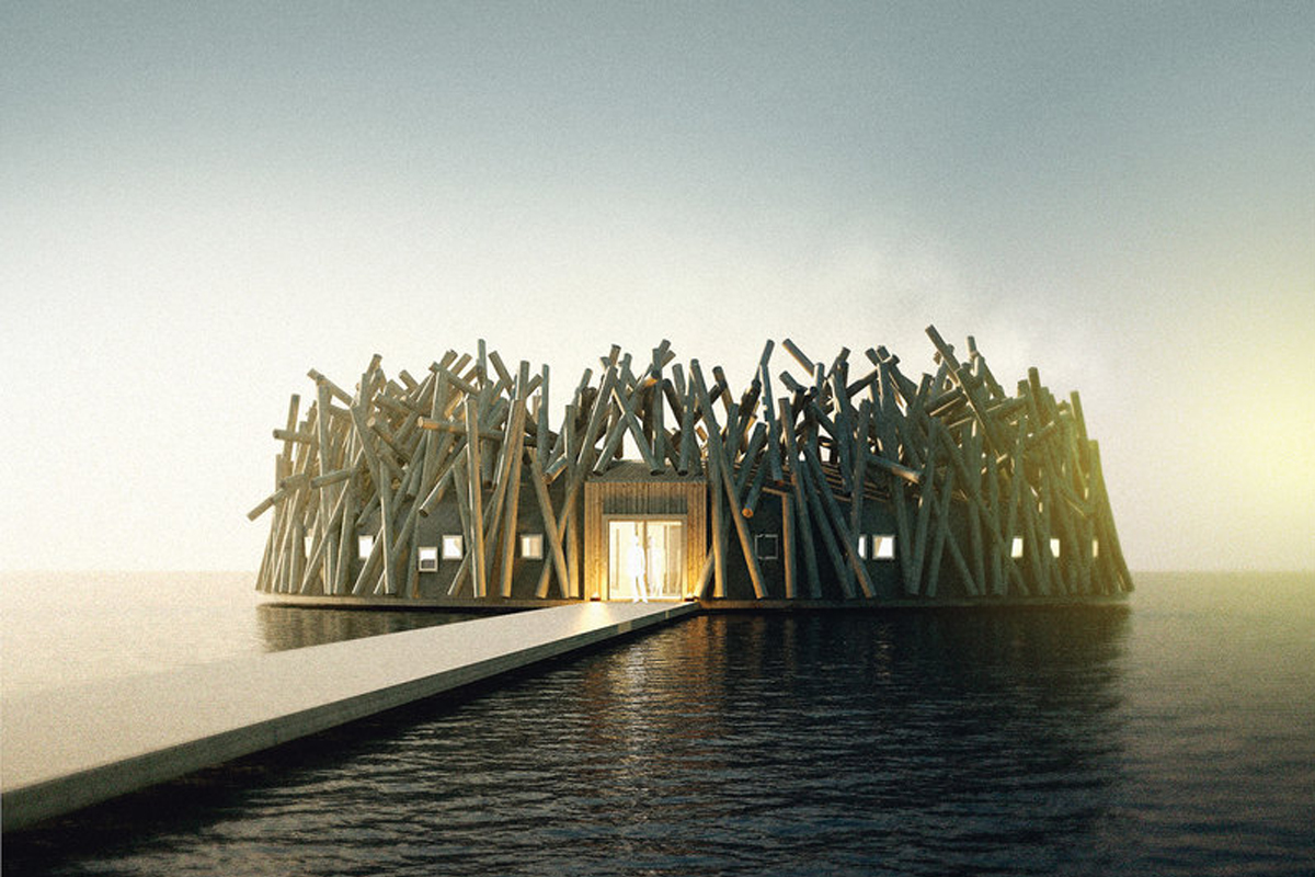 Холодный курорт в Швеции