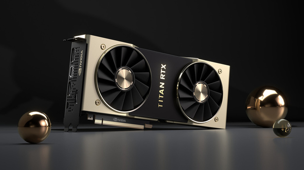 Общий вид на Nvidia Titan RTX