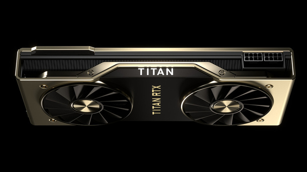 Суровый и вместе с тем элегантный корпус новенькой Nvidia Titan RTX