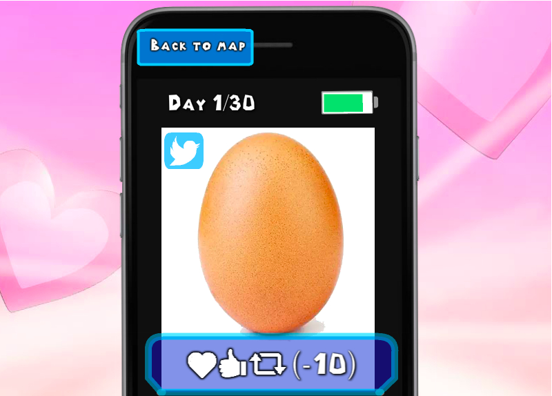 Популярное яйцо Instagram стало героем романтической игры