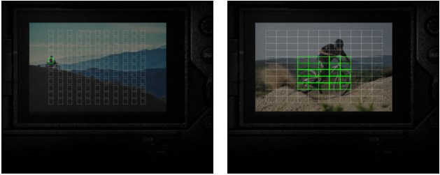 Доступны различные дополнительные настройки AF, включая новые зоны фокусировки