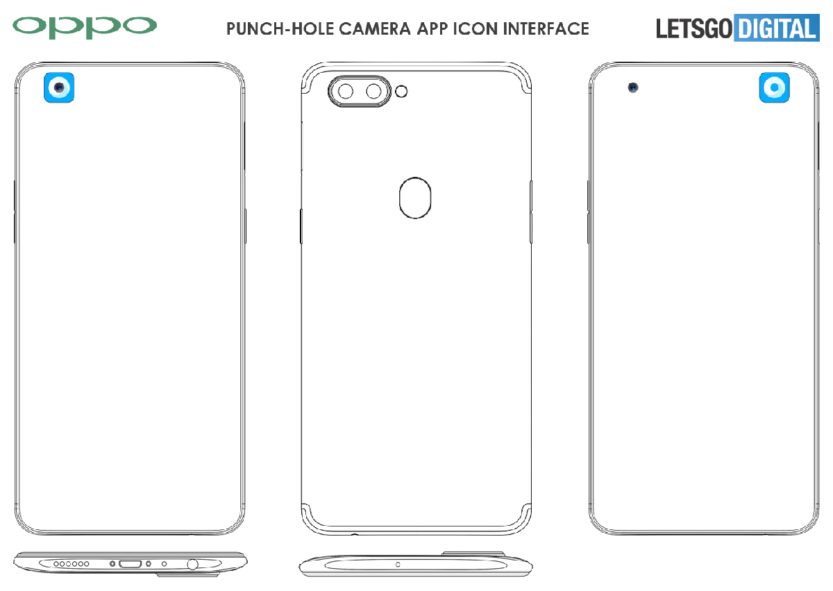 Фронтальная камера спрятана в иконку приложения камеры смартфона