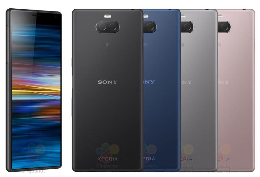 Вид Sony Xperia XA3 с соотношением сторон 21:9