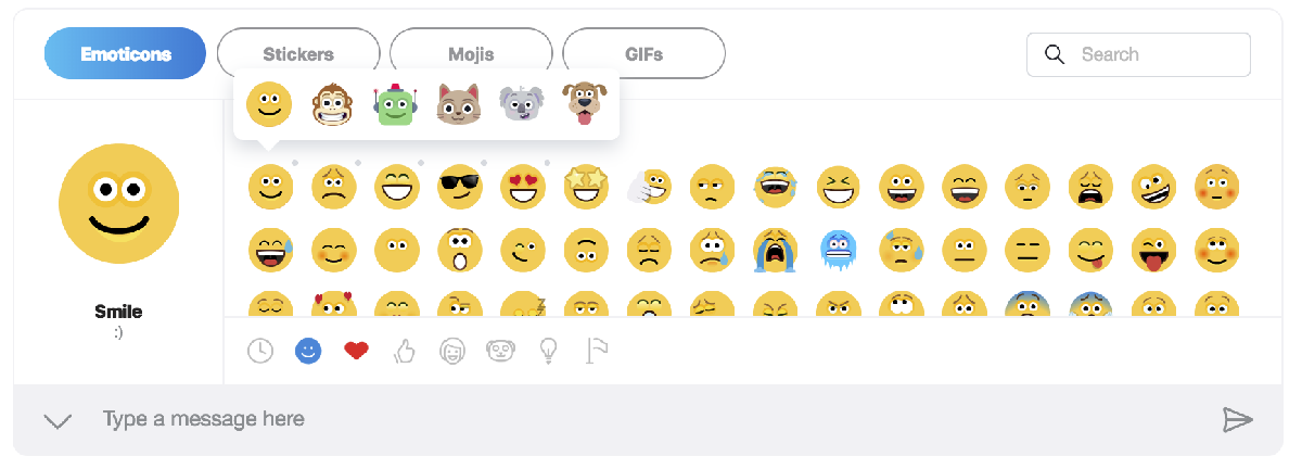 Эмотиконы обновились и теперь предлагают больше возможностей по персонализации благодаря новым персонажам