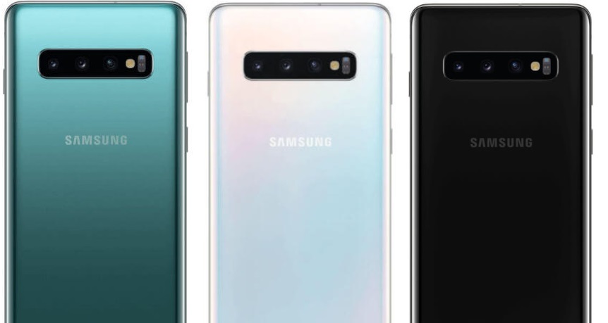 Фото Samsung Galaxy S10 в 3 цветах 