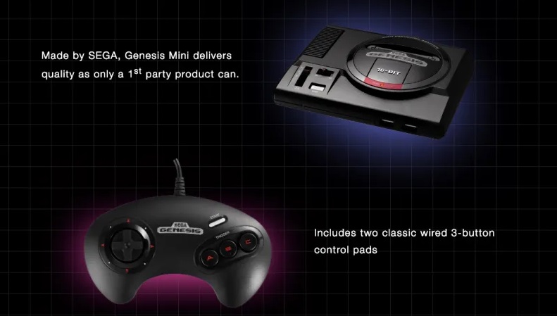 Общий взгляд на Sega Mega Drive Mini