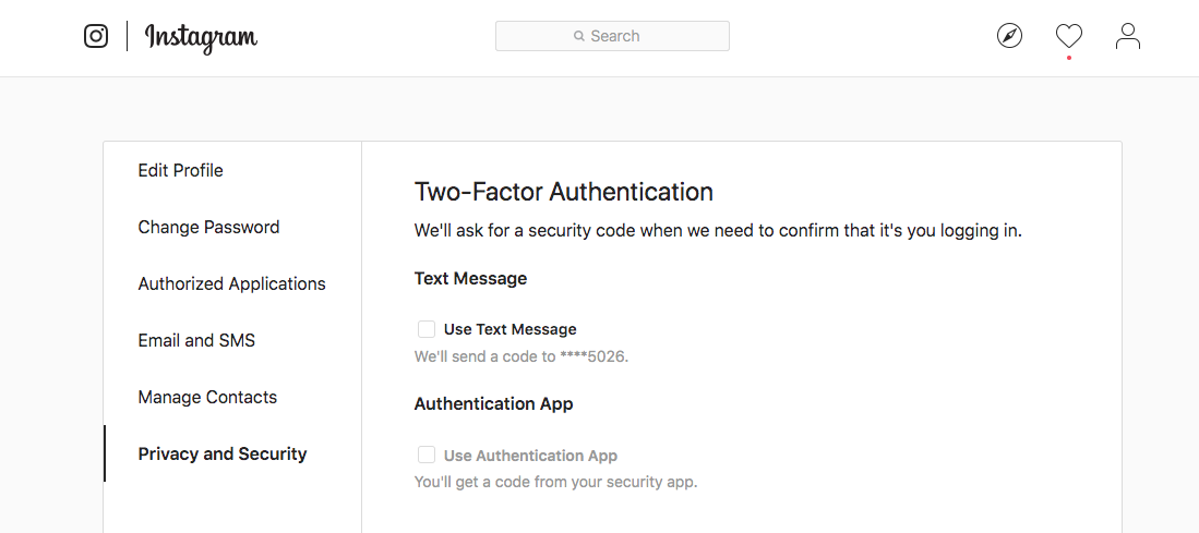 Чтобы уменьшить вероятность взлома страницы, включите двухфакторную аутентификацию