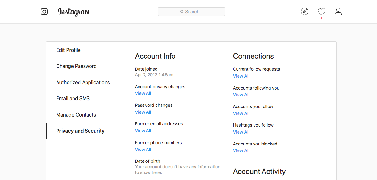 У пользователей также есть возможность проверить, взломан ли их аккаунт на данный момент