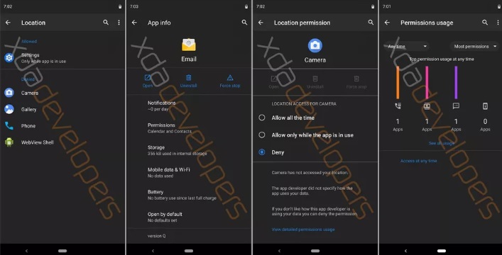Скриншоты новой оперативной системы Android Q