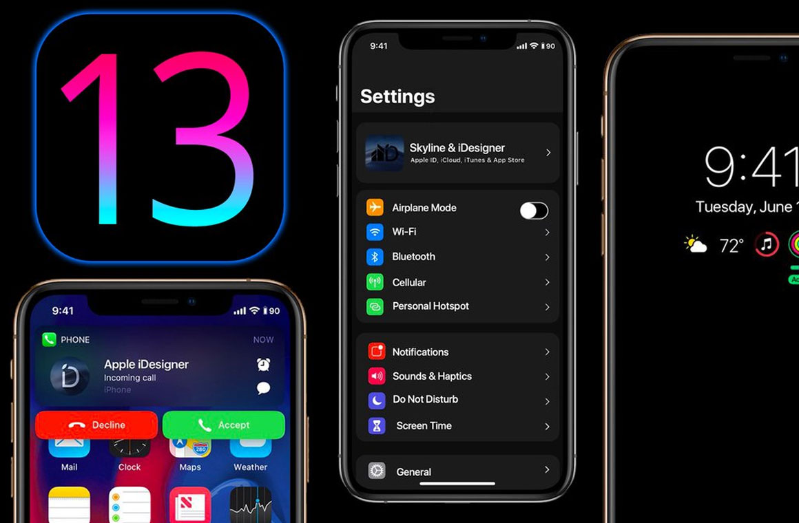 Возможный главный экран в iOS 13 Возможный главный экран в iOS 13