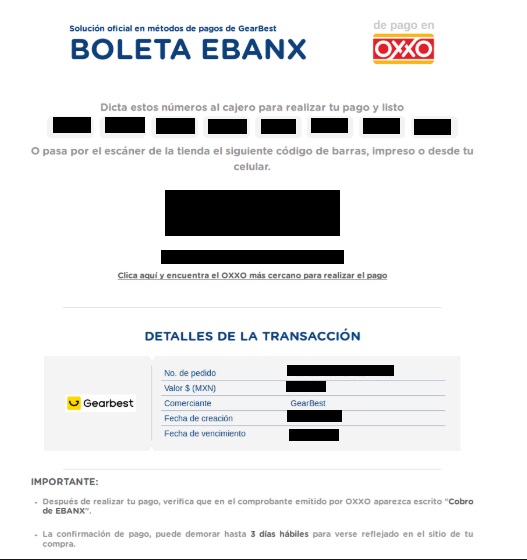 В базе данных специалисты нашли прямые URL-ссылки для доступа к виртуальным картам бразильской платежной системы Oxxo и методу оплаты Boleto