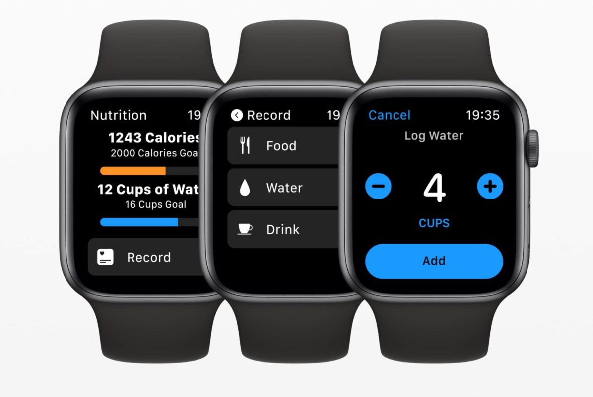 Nutrition app for watchOS 6
