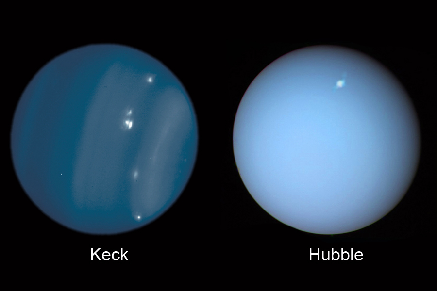 Сравнение Keck и Hubble