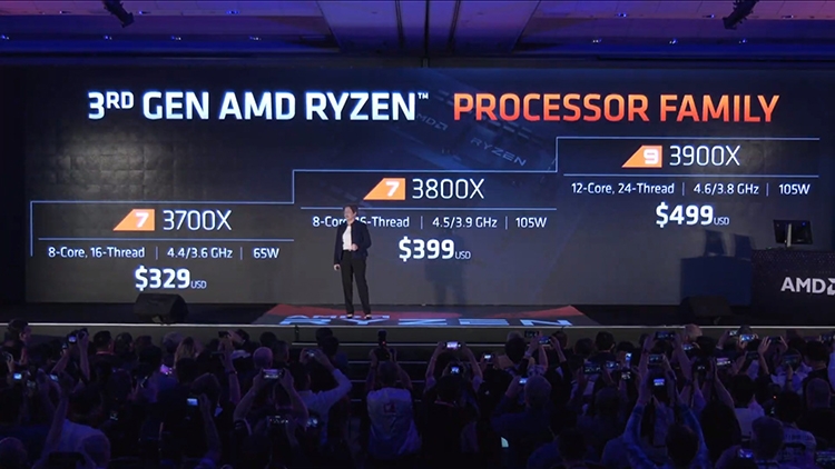 AMD показала новые процессоры Ryzen 3000
