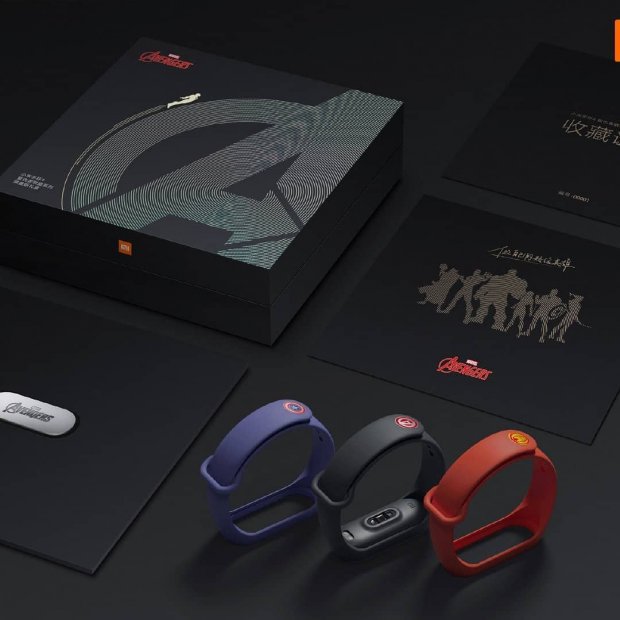 Все три цвета Xiaomi Mi Band 4 Avengers Edition