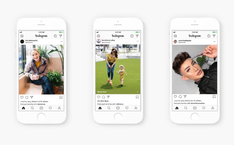 Смысл новой рекламы состоит в возможности продвигать брендированные посты в Instagram в лентах пользователей