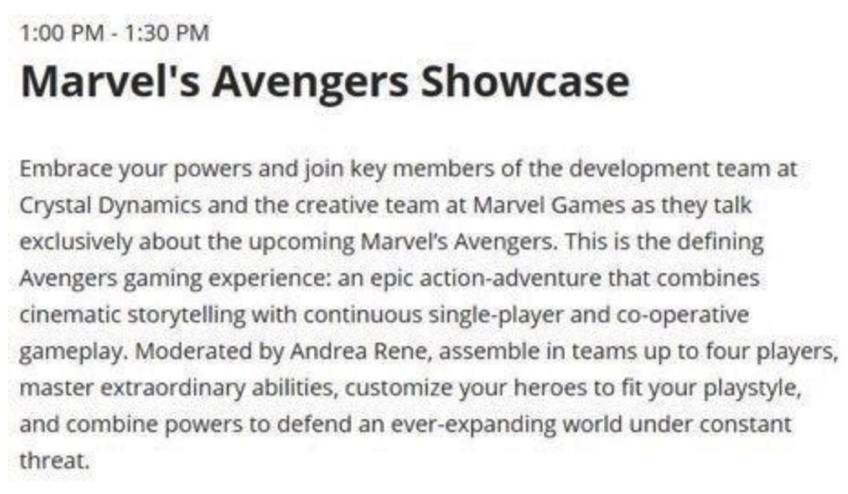 Всплывшая информация про Marvel’s Avengers