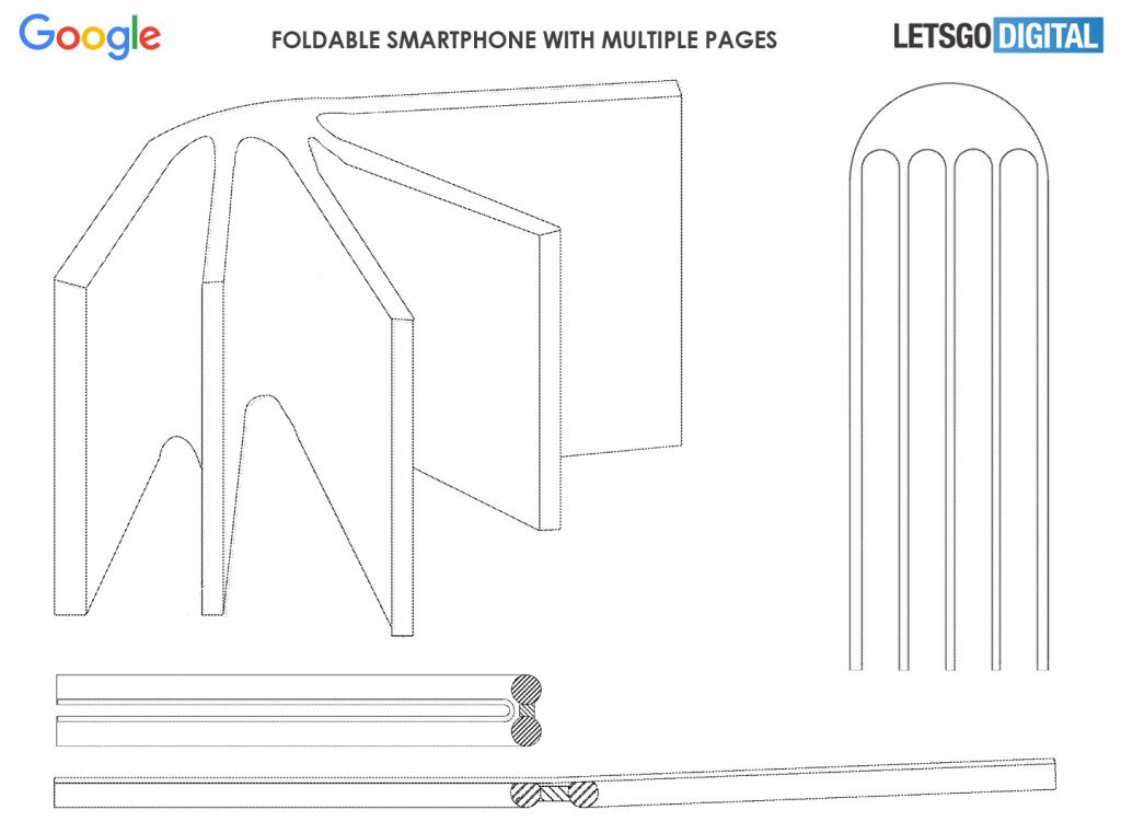 Google запатентовала многостраничный смартфон-книжку