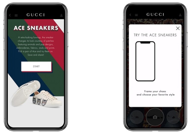 Gucci показала AR-приложение для примерки обуви Gucci показала AR-приложение для примерки обуви