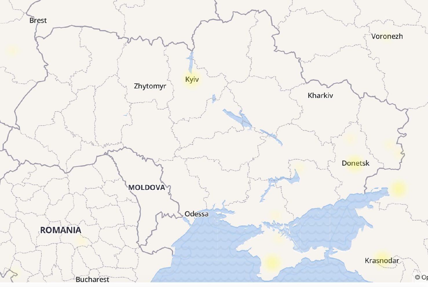 В Украине жалобы были с Киева, Донецка и Крыма