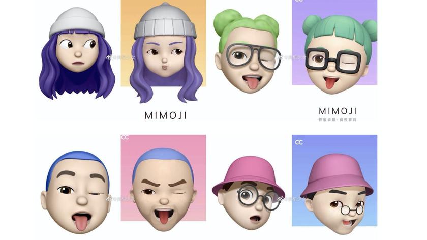 Это Mimoji и Memoji. Ничего похожего не находите?