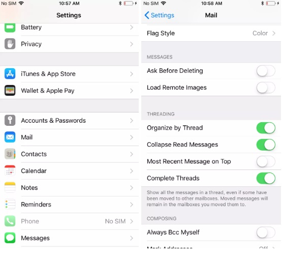 Как настроить почту на IPHONE