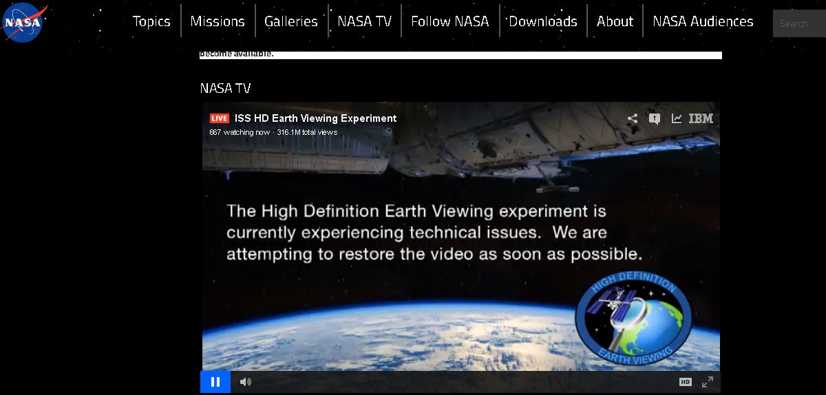 NASA потеряло связь с камерами на Международной космической станции