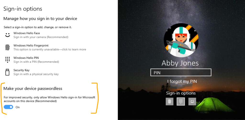 Microsoft работает над Windows 10 без паролей