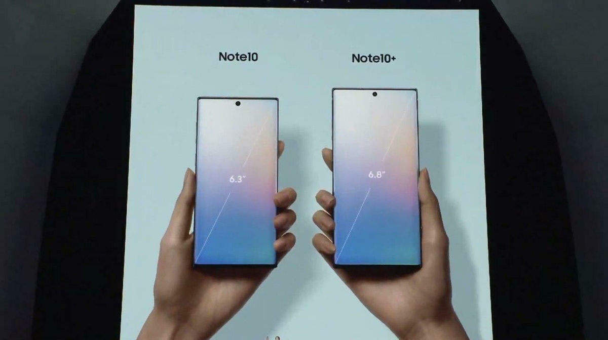 Samsung представила Galaxy Note 10 и Galaxy Note 10+