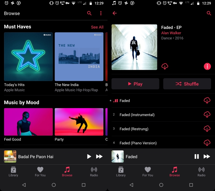 Apple Music получил крупное обновление на Android. Теперь есть темная версия приложения Apple Music получил крупное обновление на Android. Теперь есть темная версия приложения