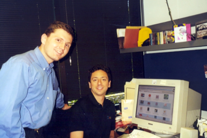Ларри Пейдж и Сергей Брин в молодости