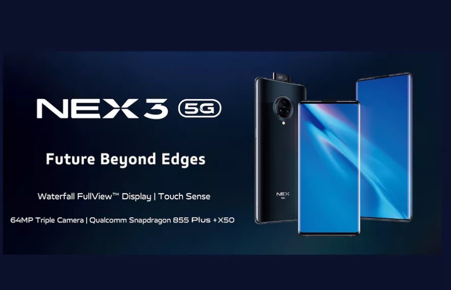 Vivo Nex 3 5G стал первым смартфоном в мире с экраном-водопадом