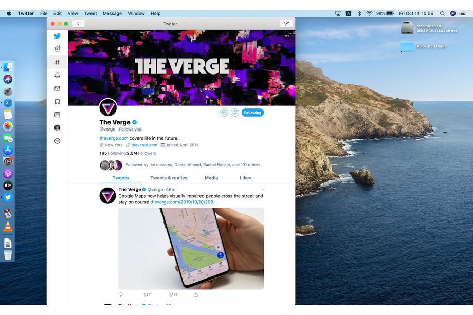Первый взгляд на Twitter на Mac