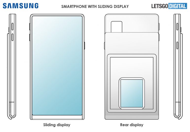 Новый патент Samsung показал смартфон-слайдер с гибким дисплеем