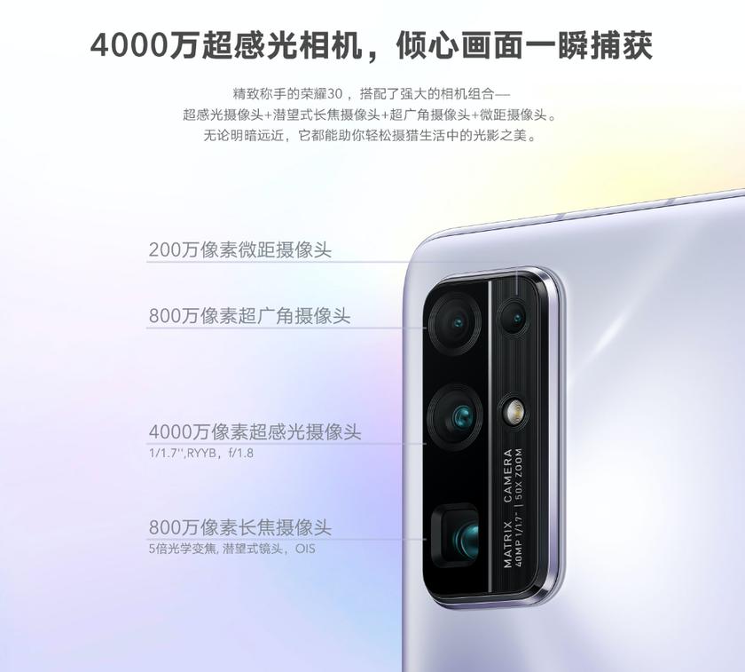 Смартфон оснащен основной квадро-камерой с главным сенсором Sony IMX600 на 40 Мп