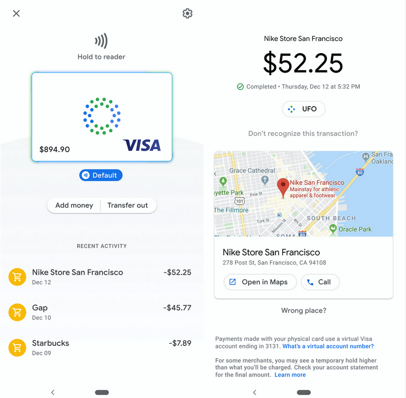 Google Pay Card будет доступна и в виде виртуальной карты