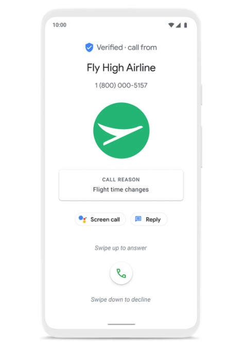 Google представила функцию Verified Calls, которая позволит определить причину звонка