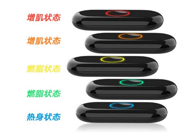 В зависимости от частоты сердцебиения и других показателей датчик изменяет цвет свечения небольшого светодиодного кольца